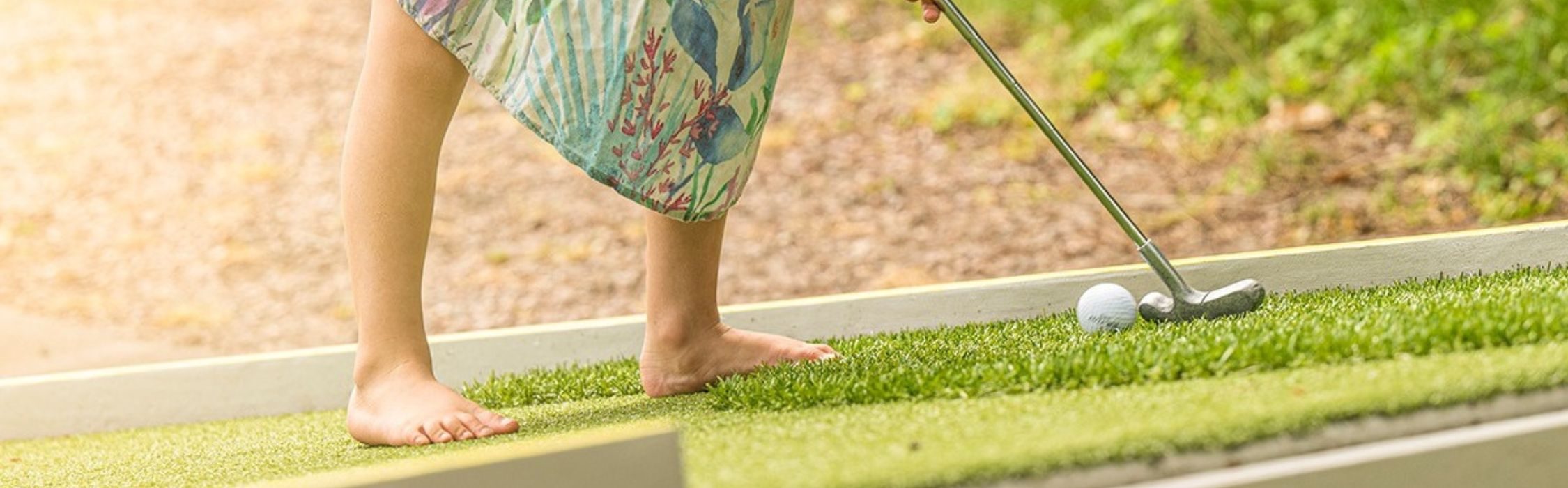 Minigolf på destination råbocka